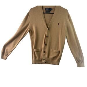 Polo by Ralph Lauren Tan Cardigan Sweater